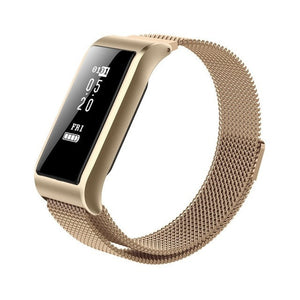 Bracelet connecté B29 en métal avec podomètre et moniteur de sommeil, étanche IP67