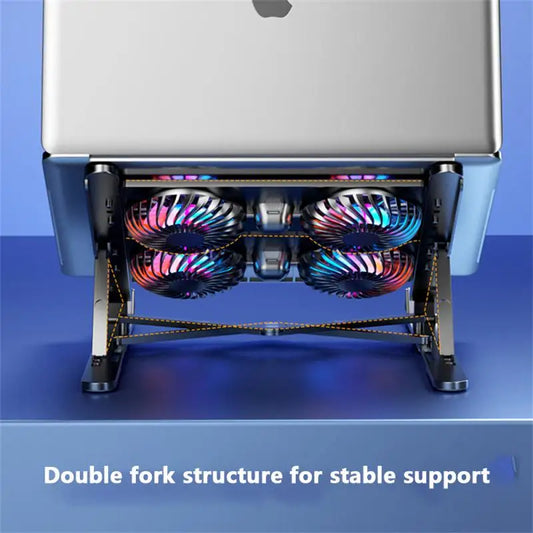 Support pliable pour pc portable, tablette ventilateurs