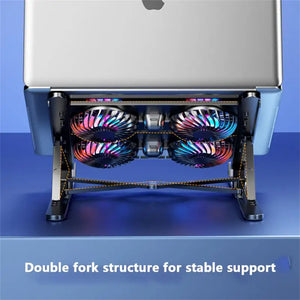 Support pliable pour pc portable, tablette ventilateurs