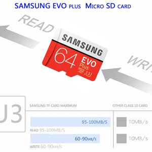 SAMSUNG EVO+ Micro SD 32G SDHC 80mb/s Grade Class10 Memory Card C10 UHS-I TF/SD Cards Trans Flash SDXC 64GB 128GB