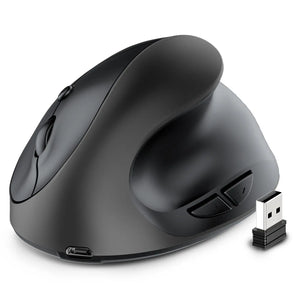 Souris ergonomique sans fil, à poignée verticale, rechargeable, silencieuse, de styliste, de dessin, de bureau, créative et ergonomique