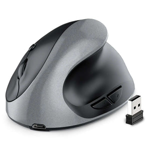 Souris ergonomique sans fil, à poignée verticale, rechargeable, silencieuse, de styliste, de dessin, de bureau, créative et ergonomique