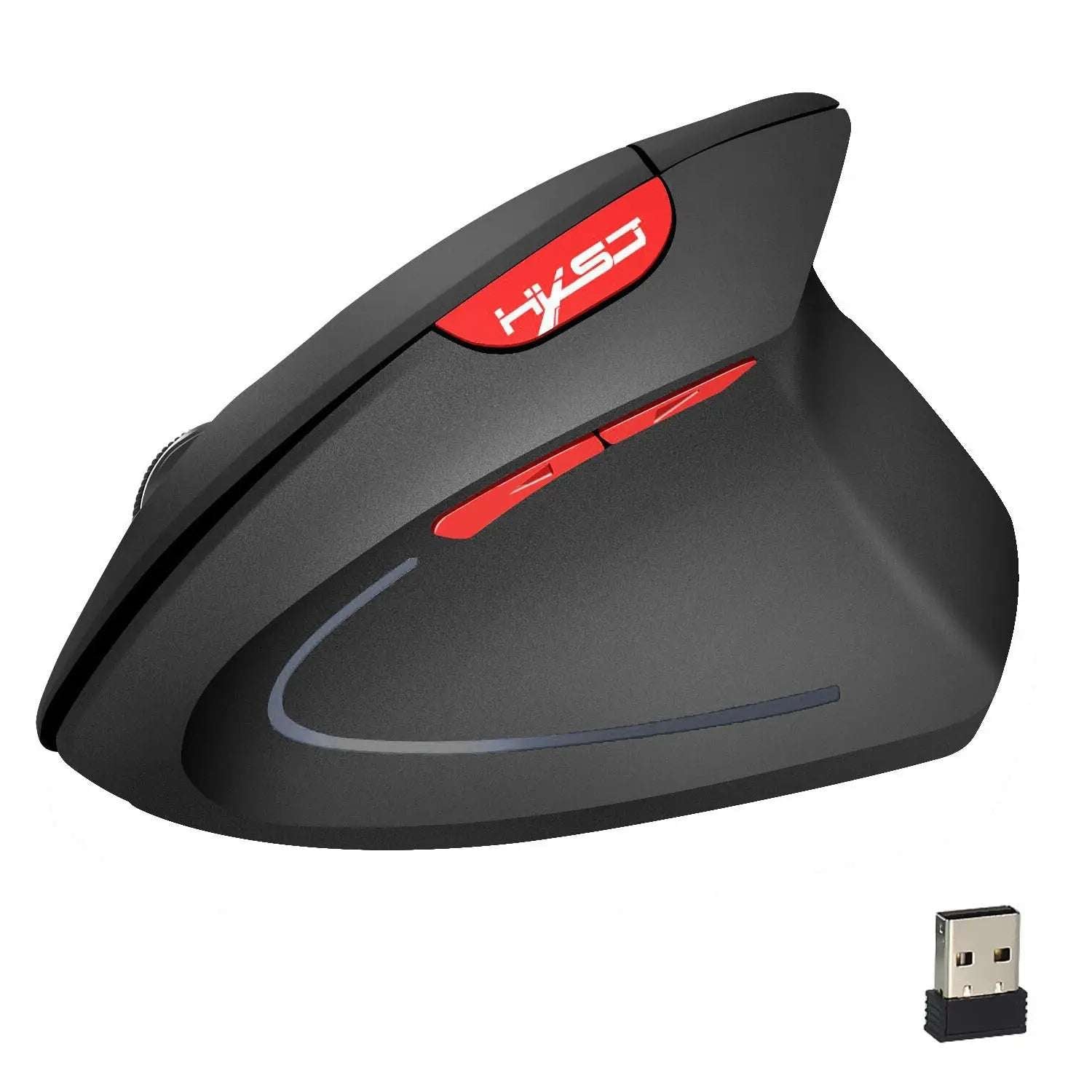 Nouveau Souris sans fil 2.4G souris de santé verticale batterie externe 6D conception ordinateur bureau avec 4 boutons et une molette