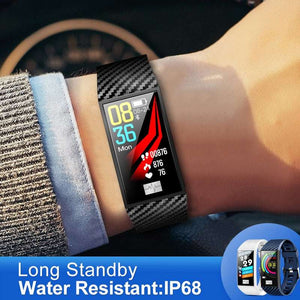 Bracelet intelligent DT58 avec moniteur de fréquence cardiaque ECG pression artérielle IP68 Fitness montre intelligente