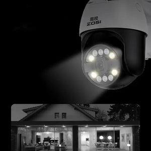 Caméra panoramique haute définition 4K, surveillance sécurité domestique, caméra étanche extérieur, vision nocturne 360