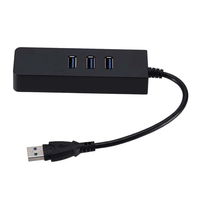 Adaptateur Ethernet 3 ports USB 3.0 Gigabit vers réseau LAN Rj45, pour ordinateur de bureau et ordinateur portable Mac