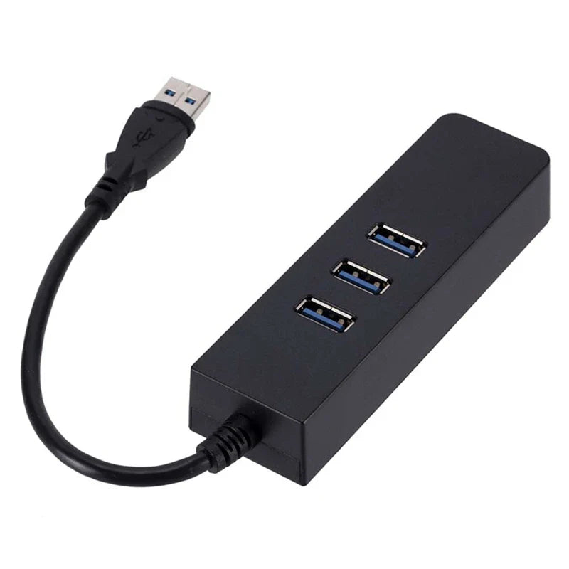 Adaptateur Ethernet 3 ports USB 3.0 Gigabit vers réseau LAN Rj45, pour ordinateur de bureau et ordinateur portable Mac