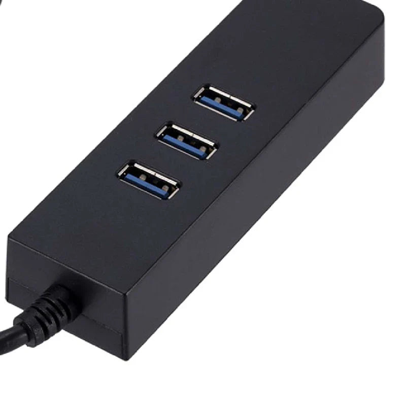 Adaptateur Ethernet 3 ports USB 3.0 Gigabit vers réseau LAN Rj45, pour ordinateur de bureau et ordinateur portable Mac