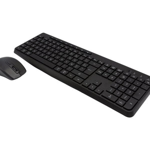 DACOMEX Pack clavier / souris KM550-W-G rechargeable, recyclé