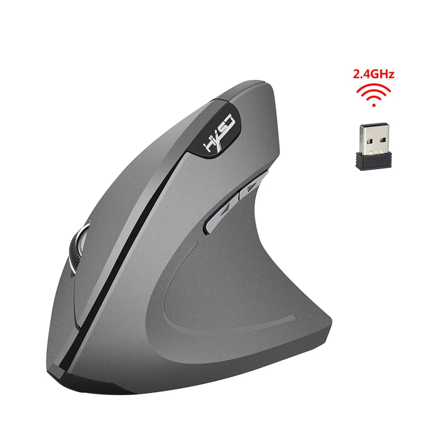 Nouveau Souris sans fil 2.4G souris de santé verticale batterie externe 6D conception ordinateur bureau avec 4 boutons et une molette