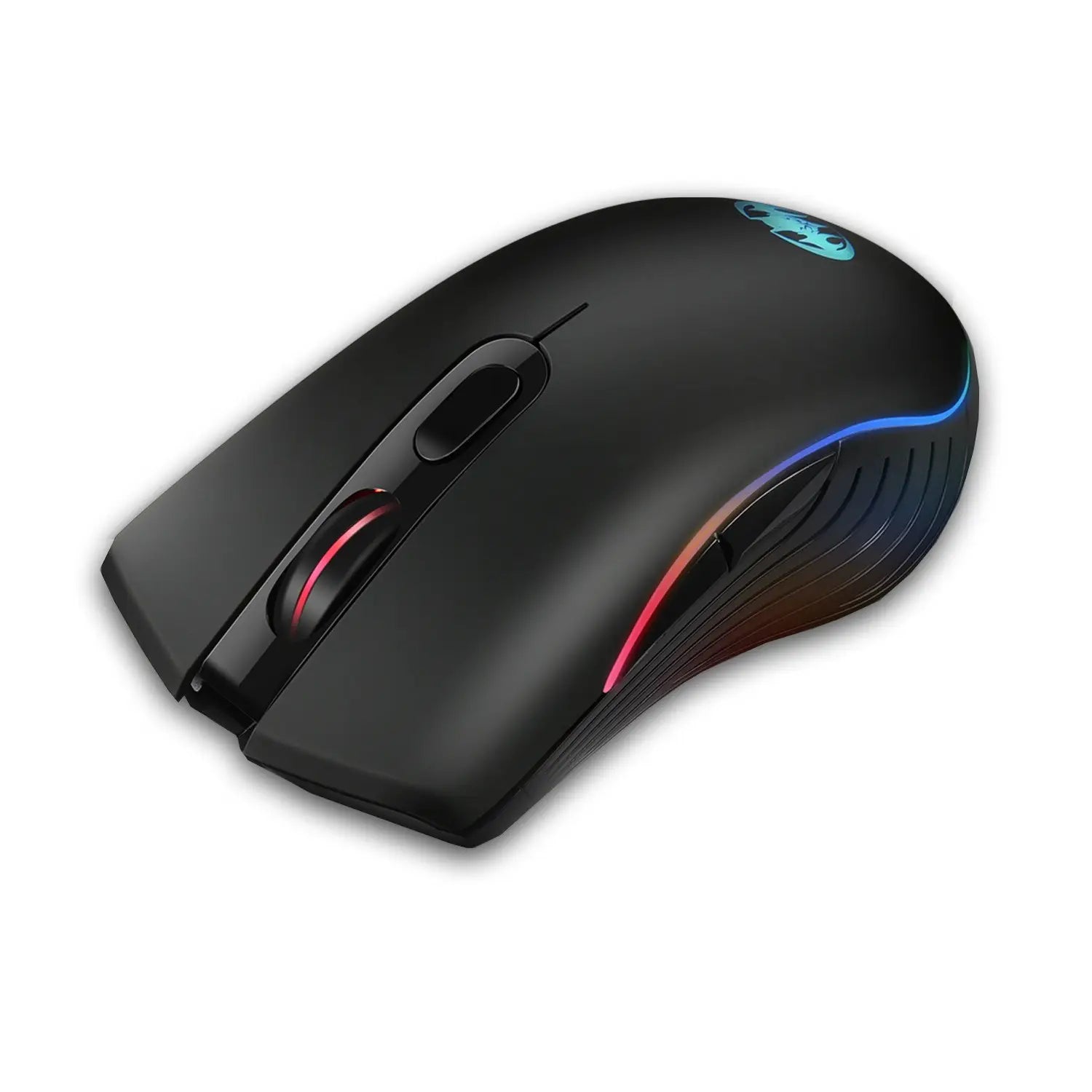 Souris sans fil 2.4G lumineuse colorée, charge sans fil, souris sans fil rechargeable avec connexion hyper stable