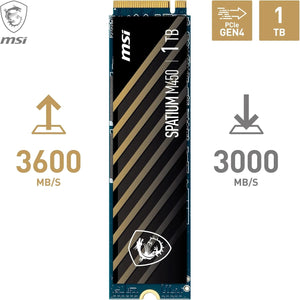 MSI-Disque Dur Interne 1 To SSD M.2 Spatium M450 V1