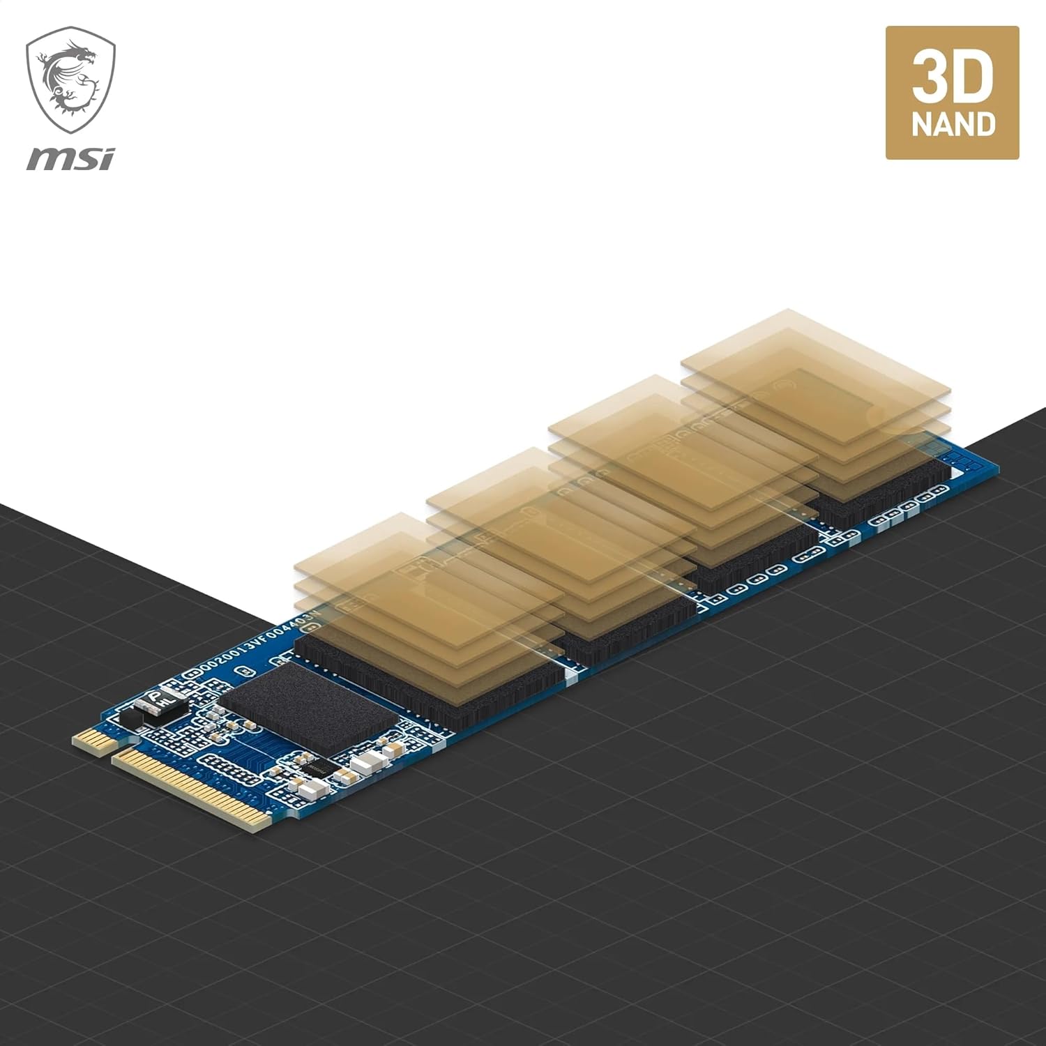 MSI-Disque Dur Interne 1 To SSD M.2 Spatium M450 V1