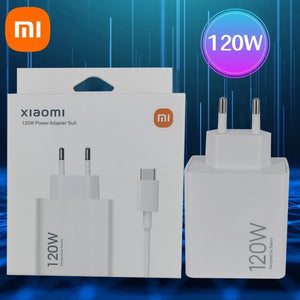 Chargeur Xiaomi 120W Turbo Fast Charge Câble Adaptateur Hyper Charge Eu/Us pour Téléphone Redmi Note 11 12 13 Pro Plus Mi 14 13 13T Poco