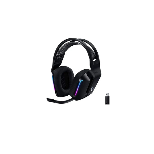 Micro-Casque Logitech G733 Lightspeed RGB isolation des oreilles supérieures, sans fil jusqu'à 20 m. autonomie 29 heures