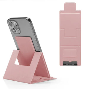 Support de téléphone portable personnalisé, support pliable de bureau en cuir ultra-mince plusieurs couleurs