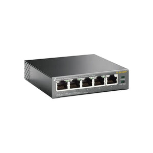 Switch TP-LINK TL-SG1005P 5 ports Gigabit 10/100/1000 Mpbs 4 ports POE QoS Plug and Play Boitier Métallique Robuste