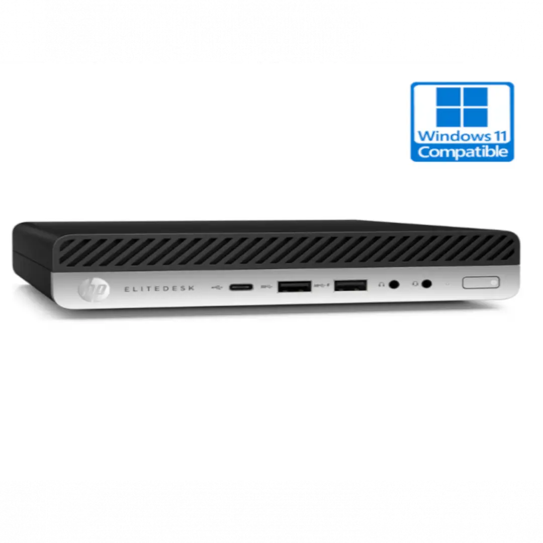 Unité Centrale HP Elitedesk 800 G5 Micro Reconditionné Grade A, processeur intel core i5-9500T, 8 Go de Ram