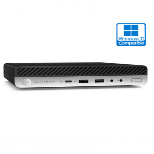 Unité Centrale HP Elitedesk 800 G5 Micro Reconditionné Grade A, processeur intel core i5-9500T, 8 Go de Ram