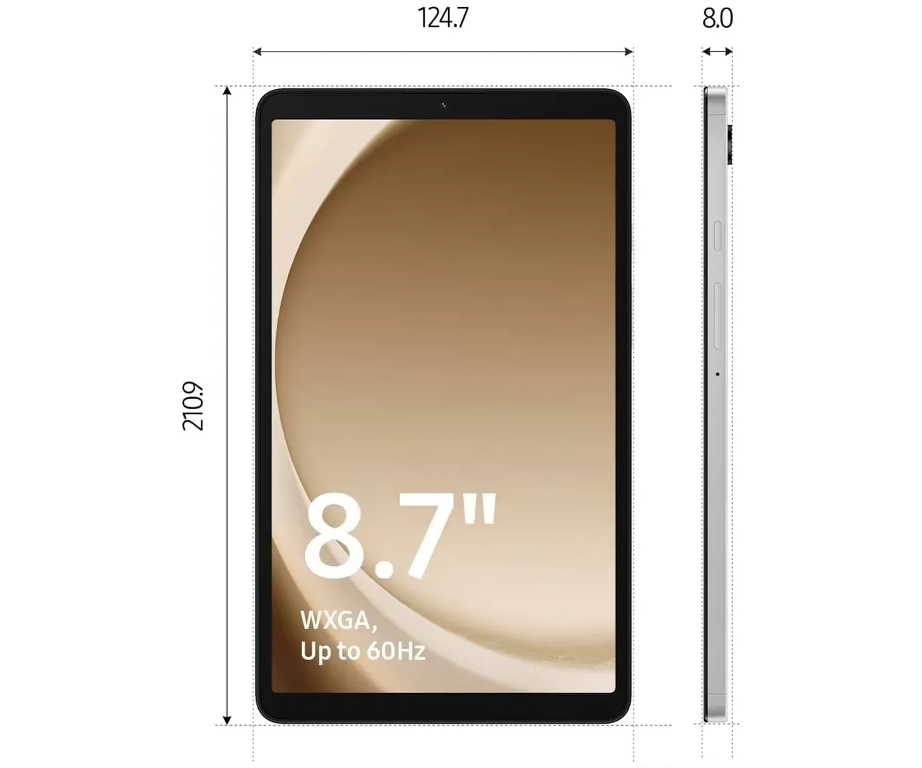 Tablette Samsung Galaxy Tab A9 WIFI Tablette 4 Go 64 Go TFT Affichage 5100 mAh Capacité de la batterie SM-X110