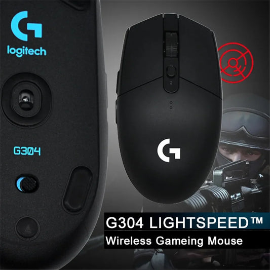 Logitech-Souris de jeu sans fil Ligthmagazines ed G304, capteur 12K, 12000 ug I, 6 boutons programmables, compatible PC MacOS, originale