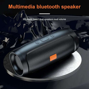 Haut-parleur Bluetooth USB TF caisson de basses, portable, sans fil, stéréo, lecture audio FM, diffusion vocale