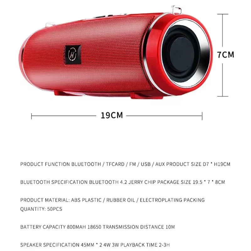 Haut-parleur Bluetooth portable étanche IPX7, haut-parleur pilier HIFI extérieur, caisson de basses stéréo, radio FM, TF, HONBox, 200W