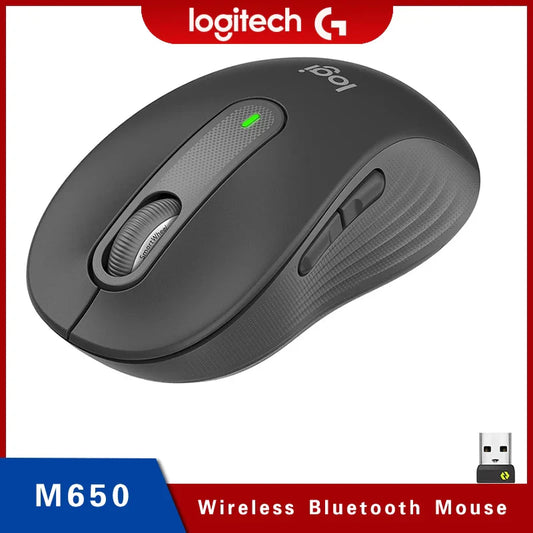 LOGITECH-Souris sans fil M650 bluetooth, clics silencieux, pour PC/Mac/multi-appareils/, ordinateur de bureau