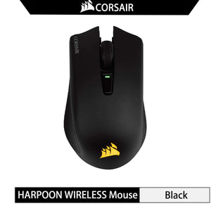 CORSAIR HARPOON-Souris de jeu RGB sans fil, 10,000 ug I, 6 boutons programmables, légère, Bluetooth, USB, noire