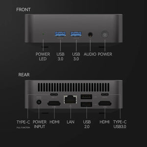 Mini PC Windows 11, Intel Core i9, 16 Go DDR4, 512 Go 1 To SSD, ethernet 1000Mbps, 4K HD, Ordinateur de bureau