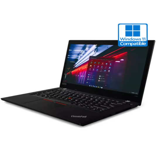 Ordinateur Portable Lenovo Thinkpad L490, reconditionné grade B, processeur core i5-8265U, SSD 256 Go, Windows 10 pro